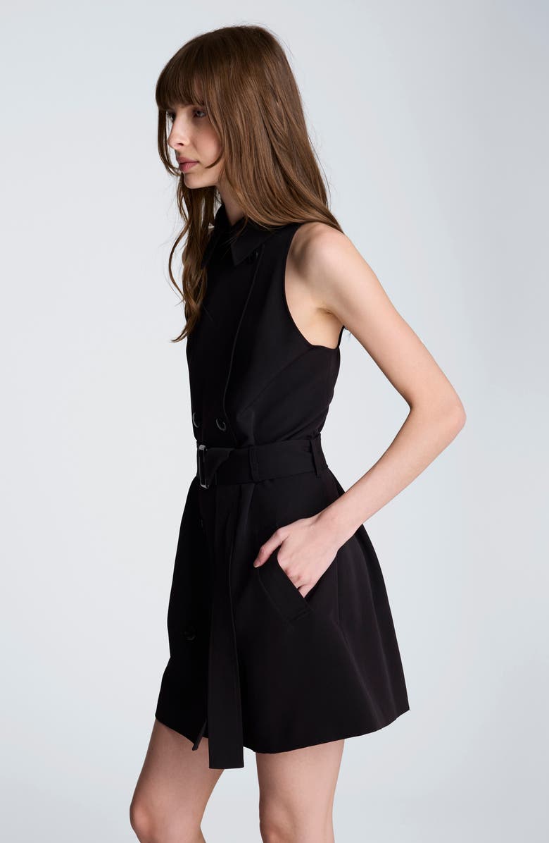 Kenneth Cole Trench Minidress, Alternate, color, Black