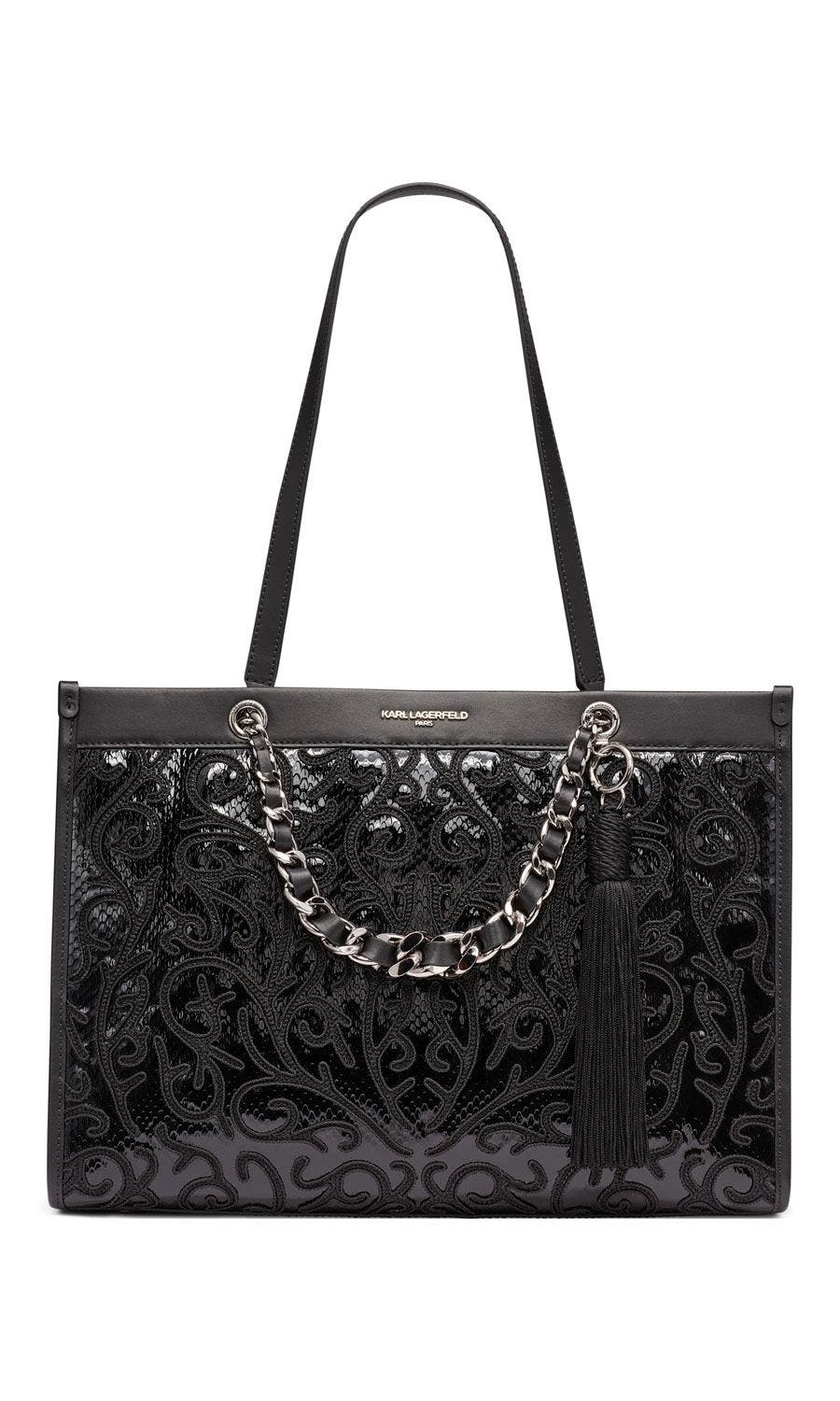 Savoie Tote, Main, color, Black/Black