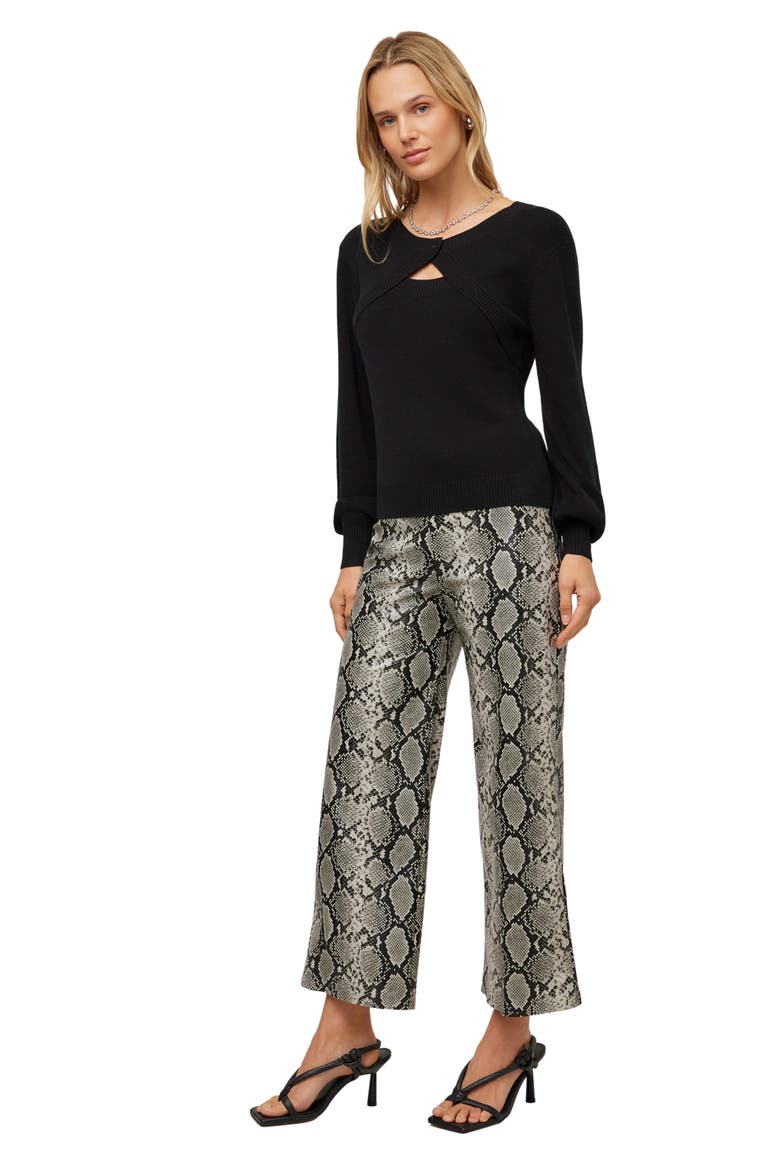 Amelia Bolero Shrug Sweater, Alternate, color, BLACK