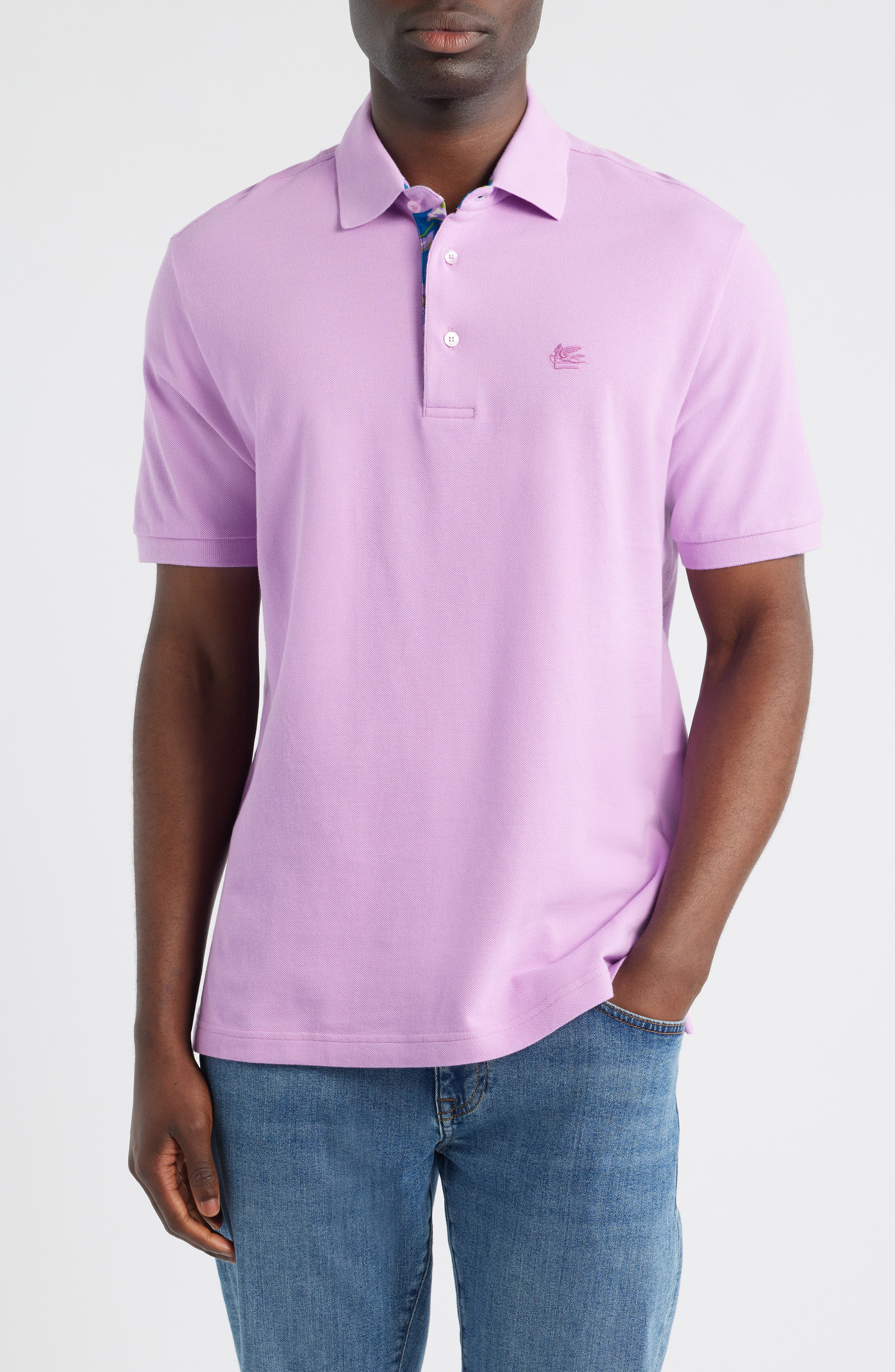 Roma Solid Cotton Pique Polo