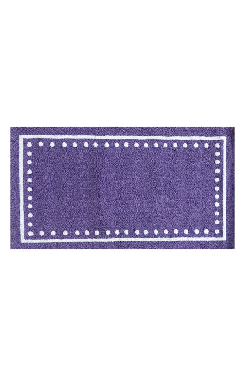 R16 HOME Dottie Viola Indoor/Outdoor Doormat, Main, color, Viola/ White