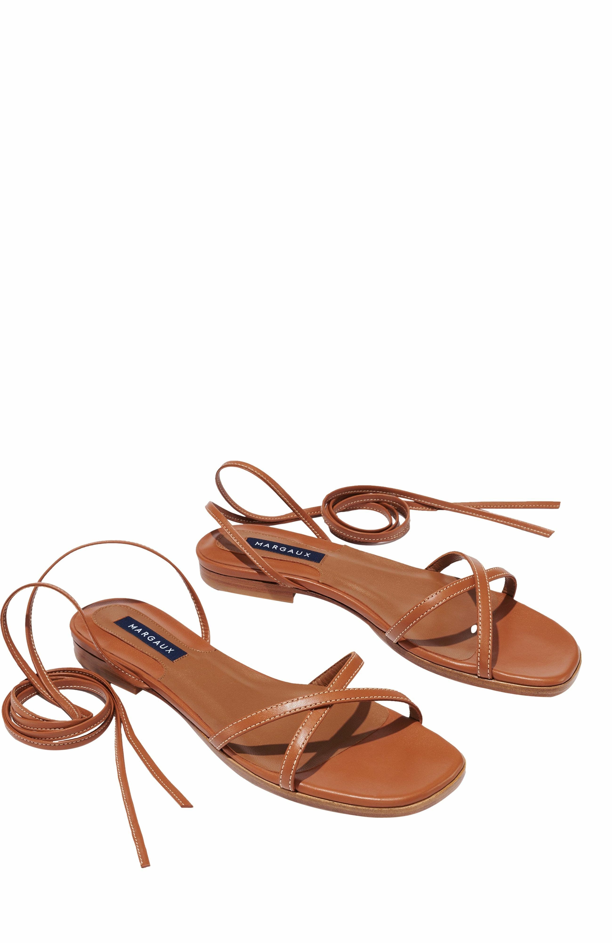 The Wrap Sandal, Alternate, color, Saddle