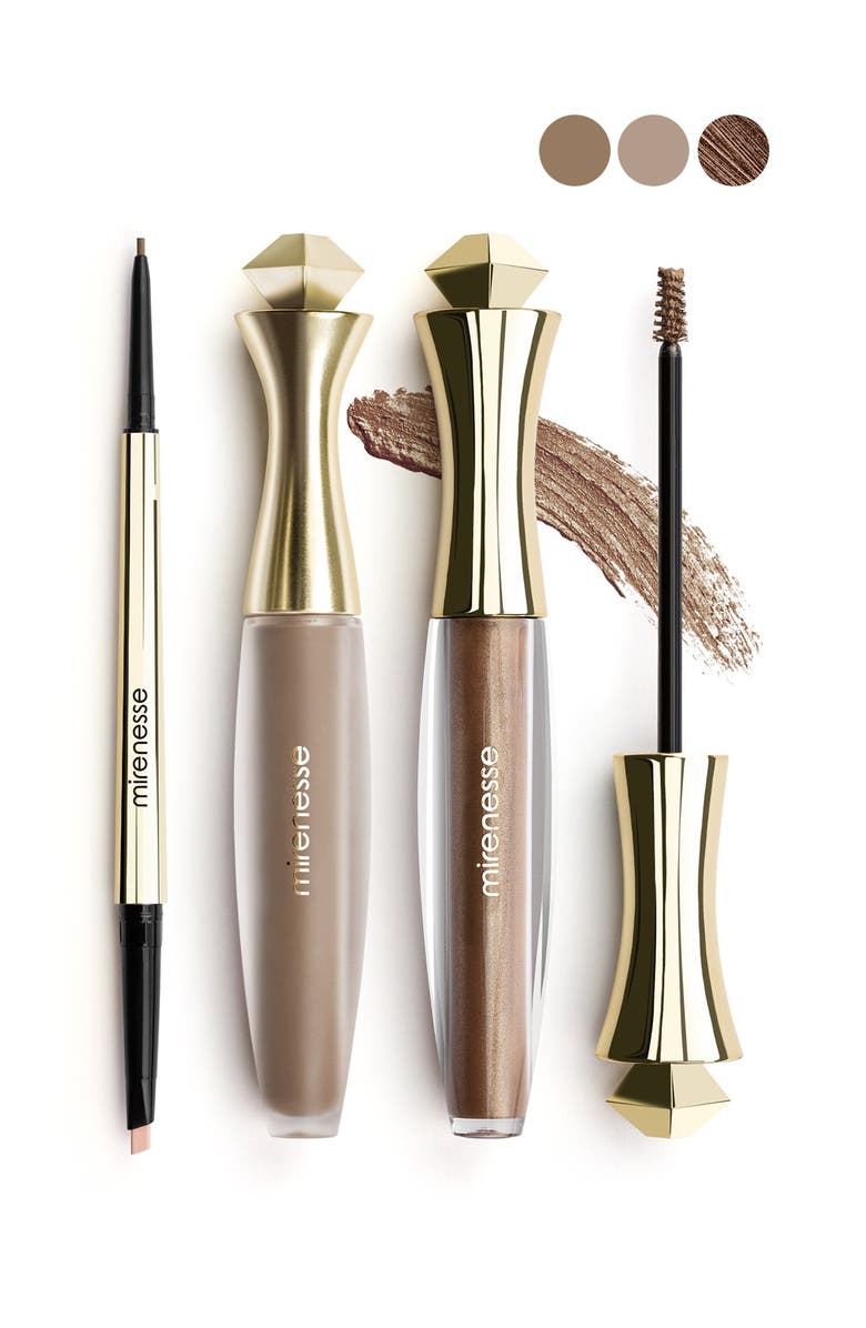 MIRENESSE Master Perfect Brows 3-Piece Set - Silk Brown, Main, color, 
