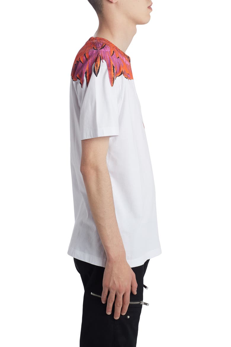 Wings Graphic T-Shirt, Alternate, color, WHITE RED