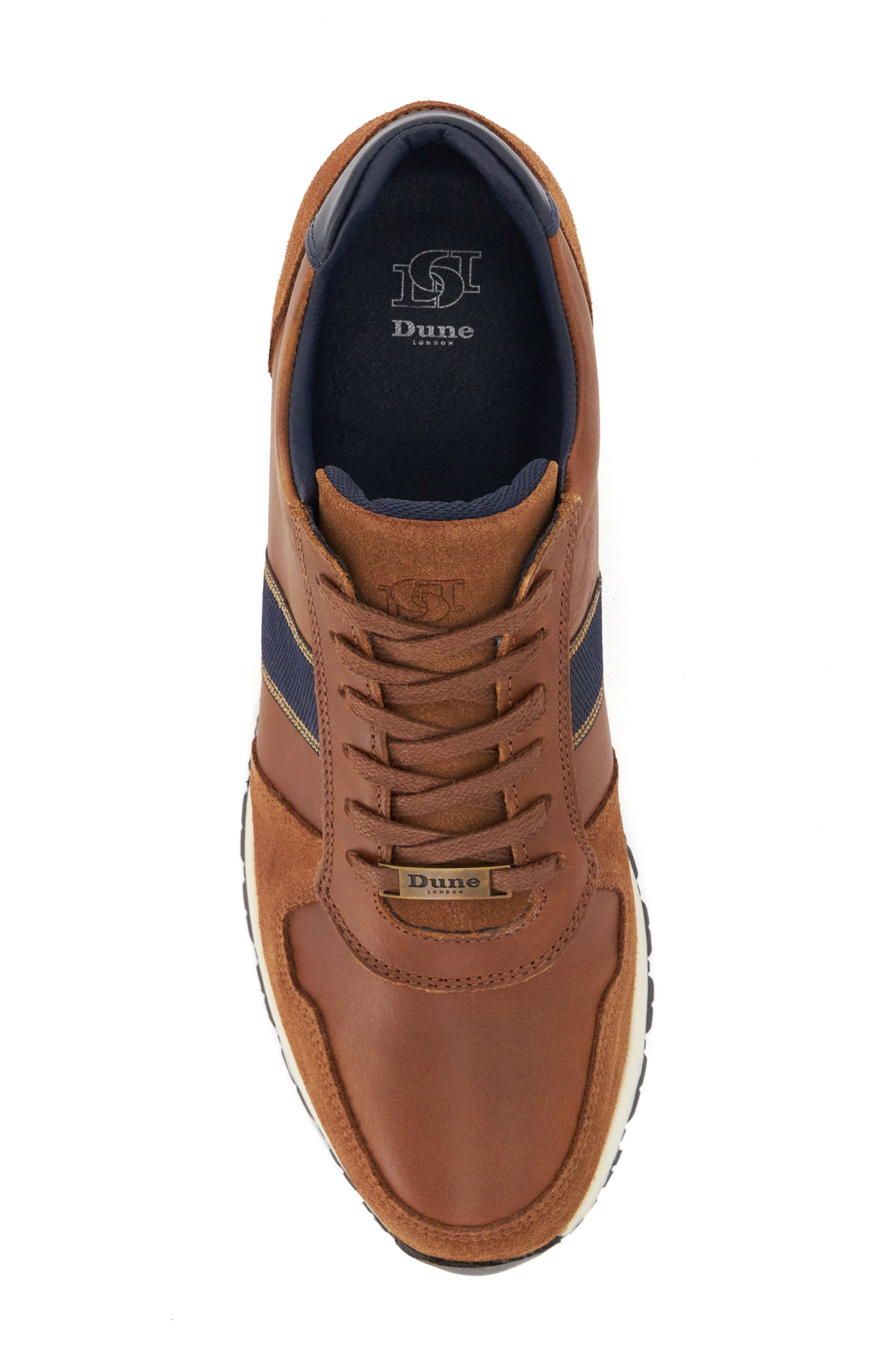 Dune London Treck Sneaker, Alternate, color, Dark Tan