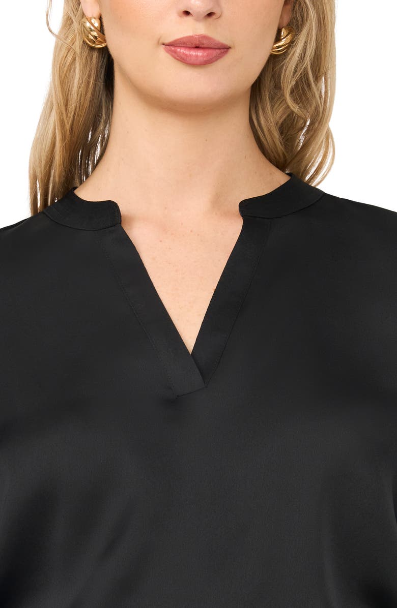 Vince Camuto Puff Sleeve Satin Top, Alternate, color, 