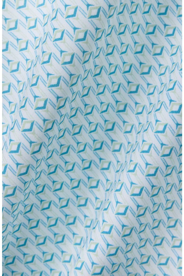 Drive Time Performance Polo, Alternate, color, COOL MINT DIAMOND GEO