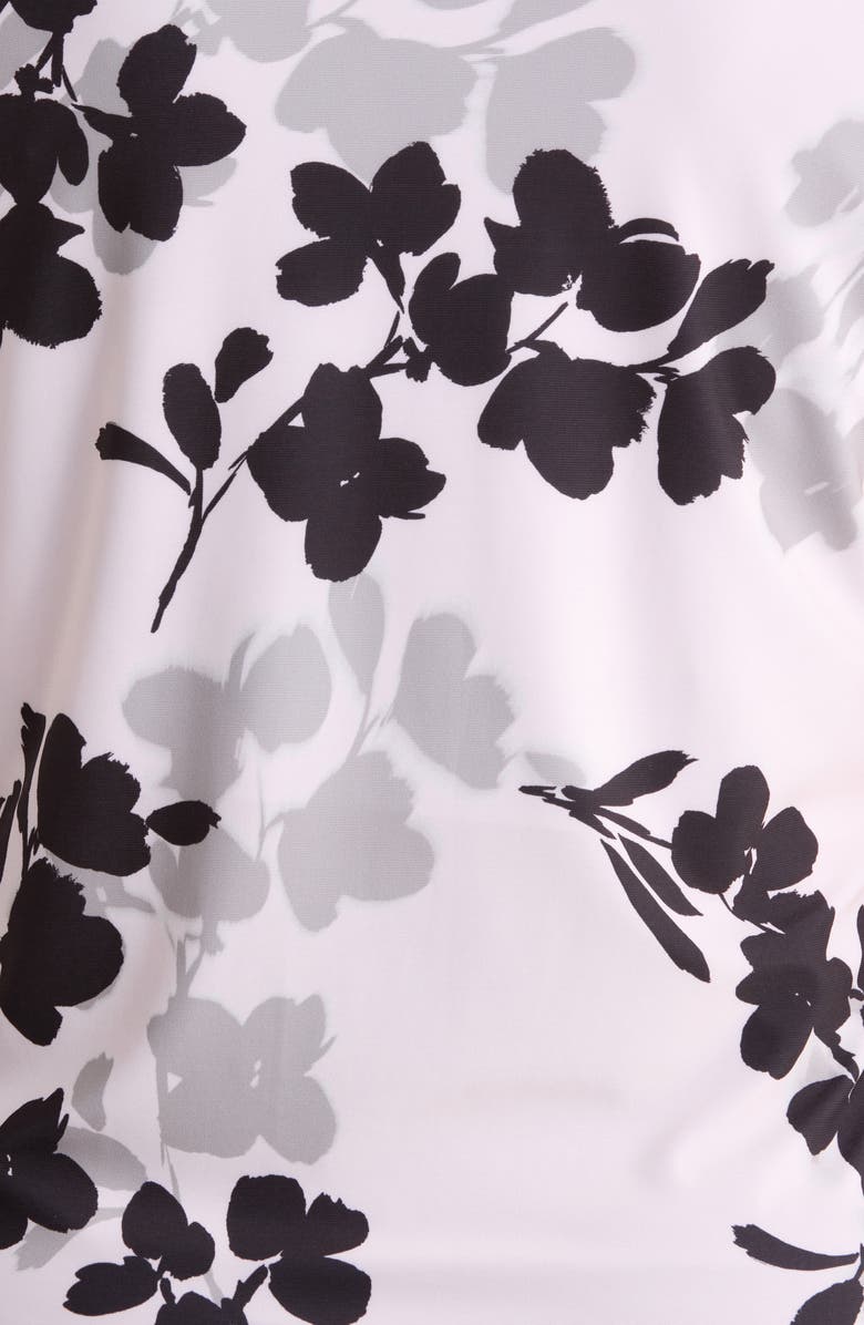 Anne Klein Floral Twist Top, Alternate, color, Soft Blossom Multi