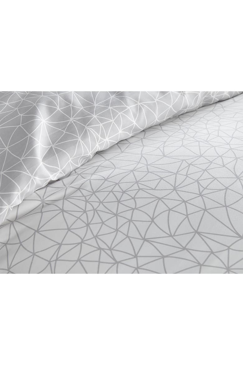 Luxury Premium Collection Oversized Comforter Set, Alternate, color, GEOMETRIC MAZE GREY