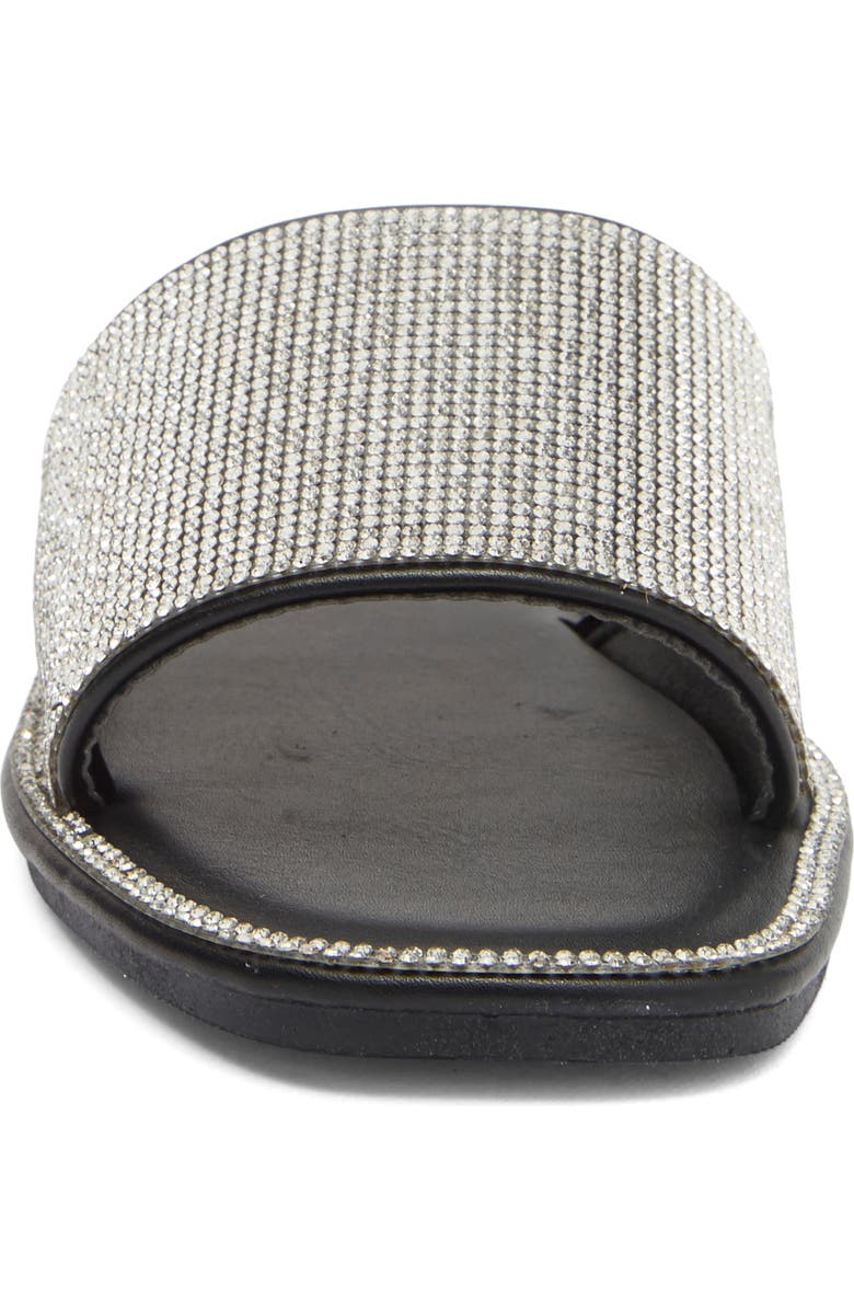 TOP MODA Medusa Slide Sandal, Alternate, color, Black Pu