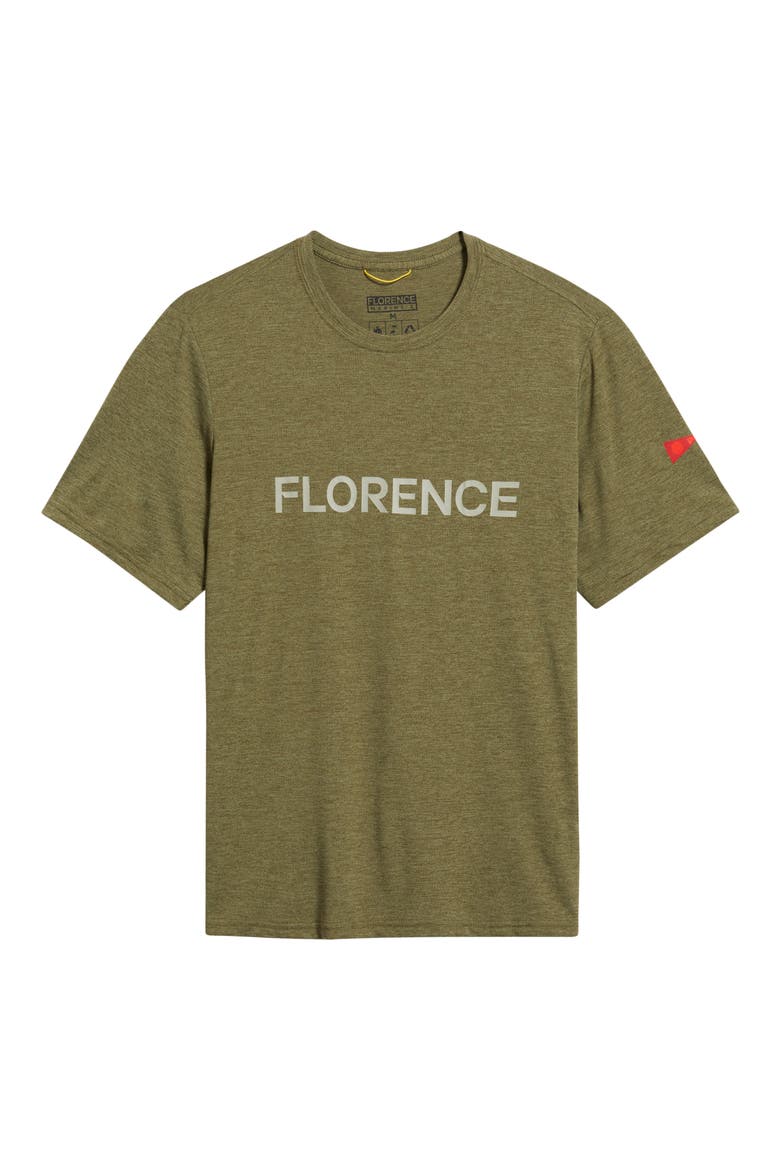 Airtex Logo Performance T-Shirt, Alternate, color, HEATHER BURNT OLIVE