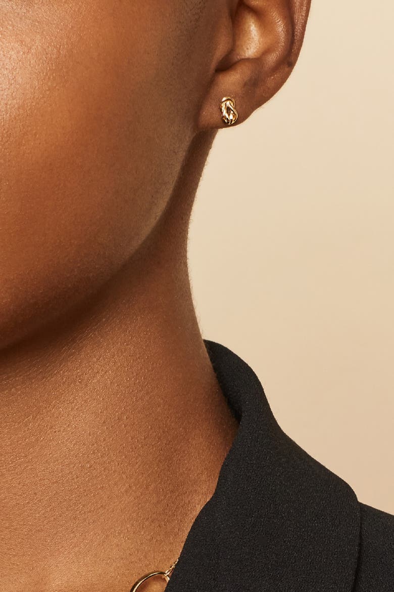 14K Yellow Gold Verona Studs, Alternate, color, Yellow Gold