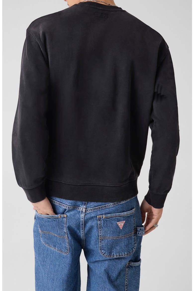 Vintage Collegiate Sweatshirt, Alternate, color, JET BLACK MULTI