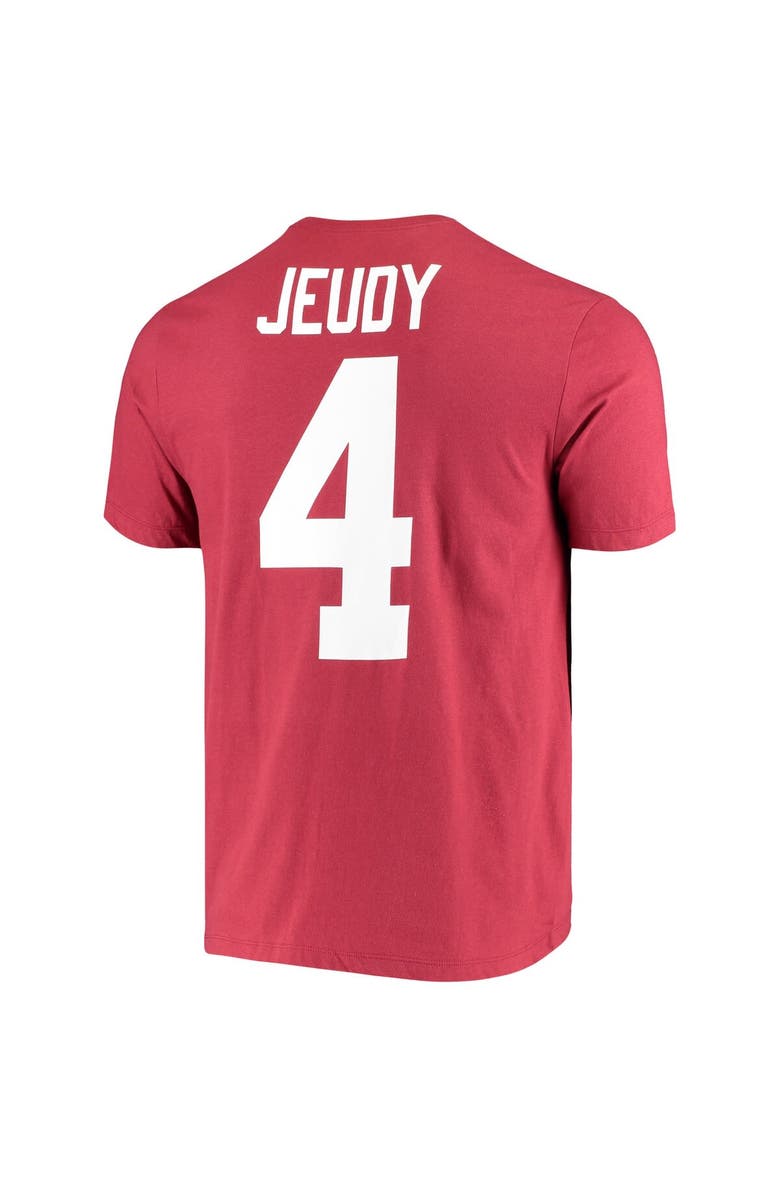 Nike Men's Nike Jerry Jeudy Crimson Alabama Crimson Tide Name & Number Alumni T-Shirt, Alternate, color, 