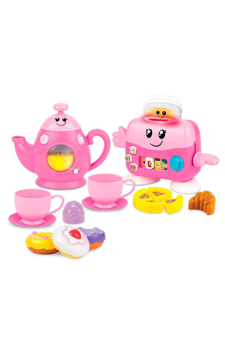Winfun Mycook Master Toast 'N Fun Tea Set, Pink, Lights & Sounds, Kids, Main, color, Multicolored