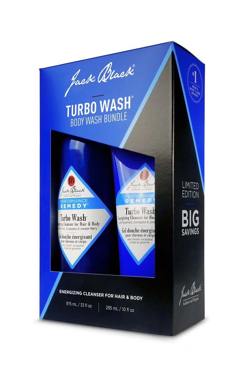 Jack Black Turbo Wash<sup>®</sup> Energizing Cleanser for Hair & Body Duo $76 Value, Alternate, color, 