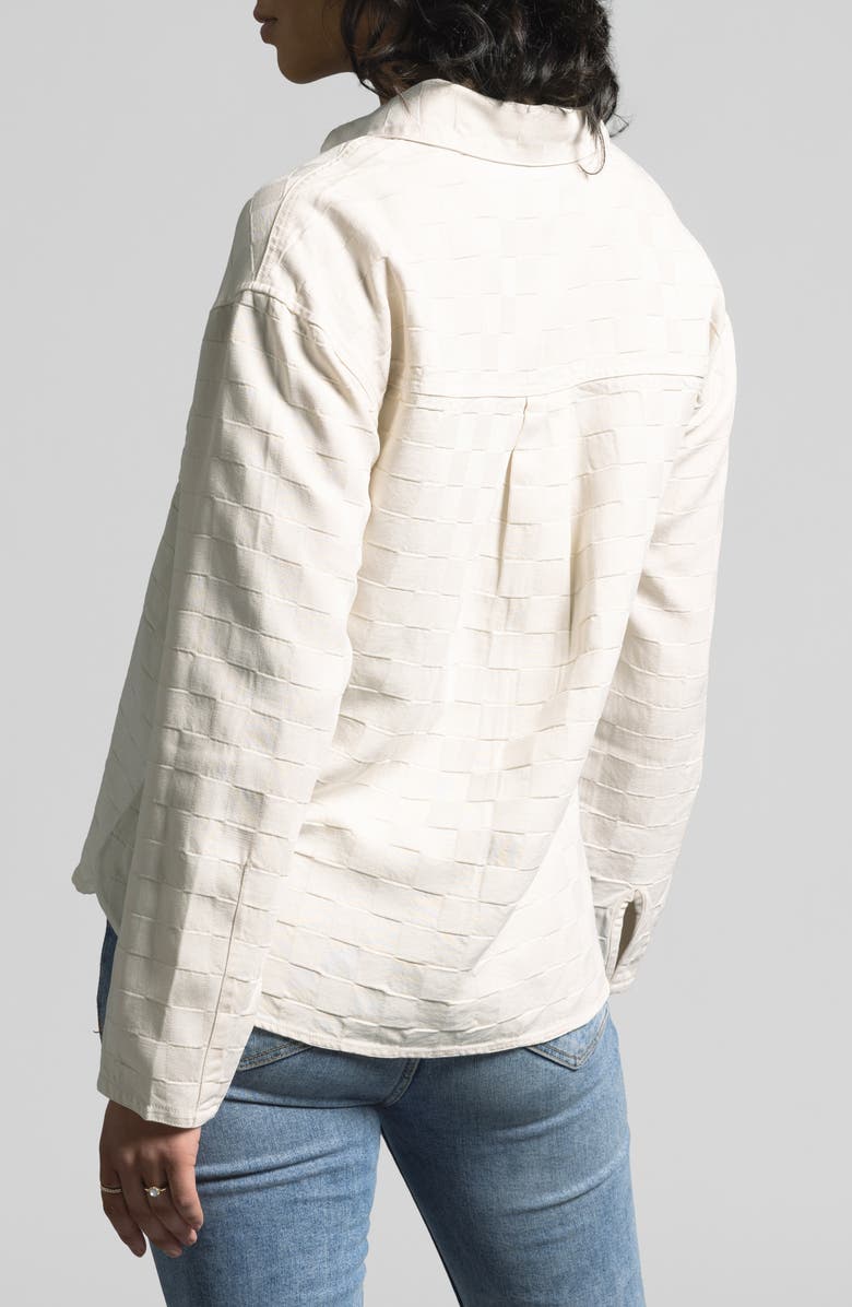 WEEKEND LOS ANGELES Adoria Texture Shirt, Alternate, color, Creme
