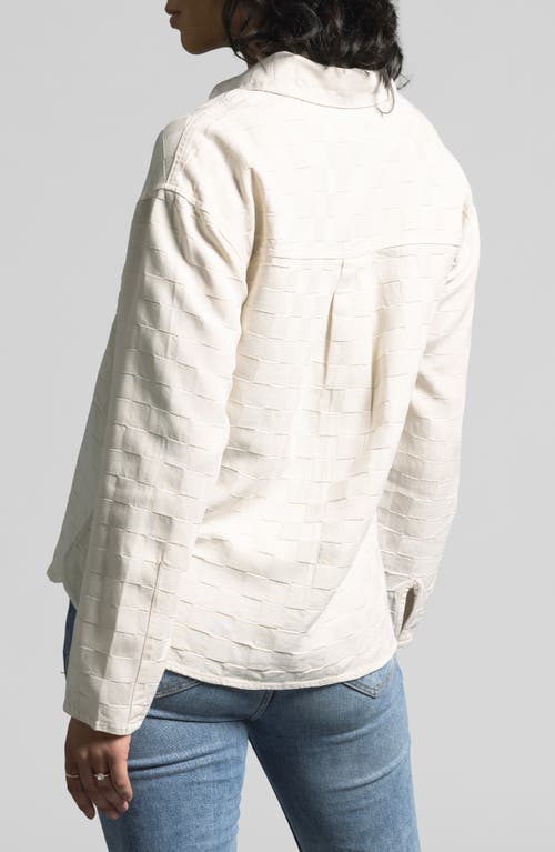 Weekend Los Angeles Adoria Texture Shirt In Creme
