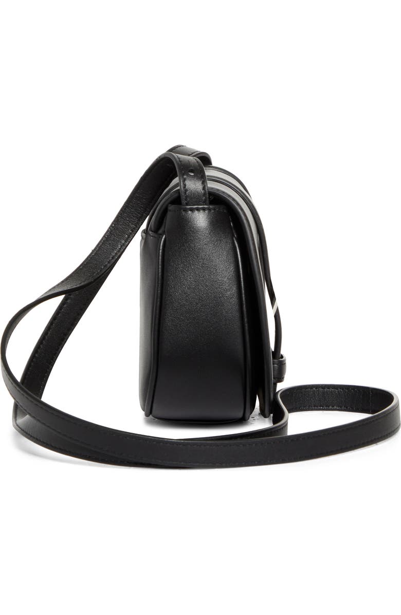 McQueen Mini T-Bar Shoulder Bag, Alternate, color, Black/ Silver