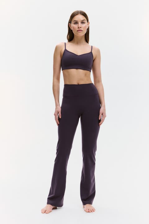 Flared yoga leggings with softmove