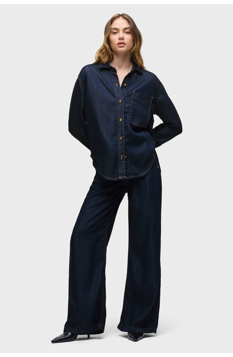 Hudson Jeans Oversized Button Down Shirt, Alternate, color, 