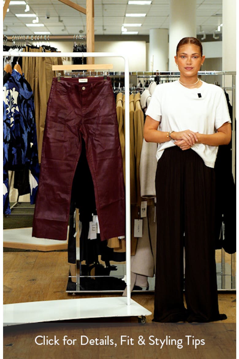 Kendra Coated High Waist Crop Flare Jeans video