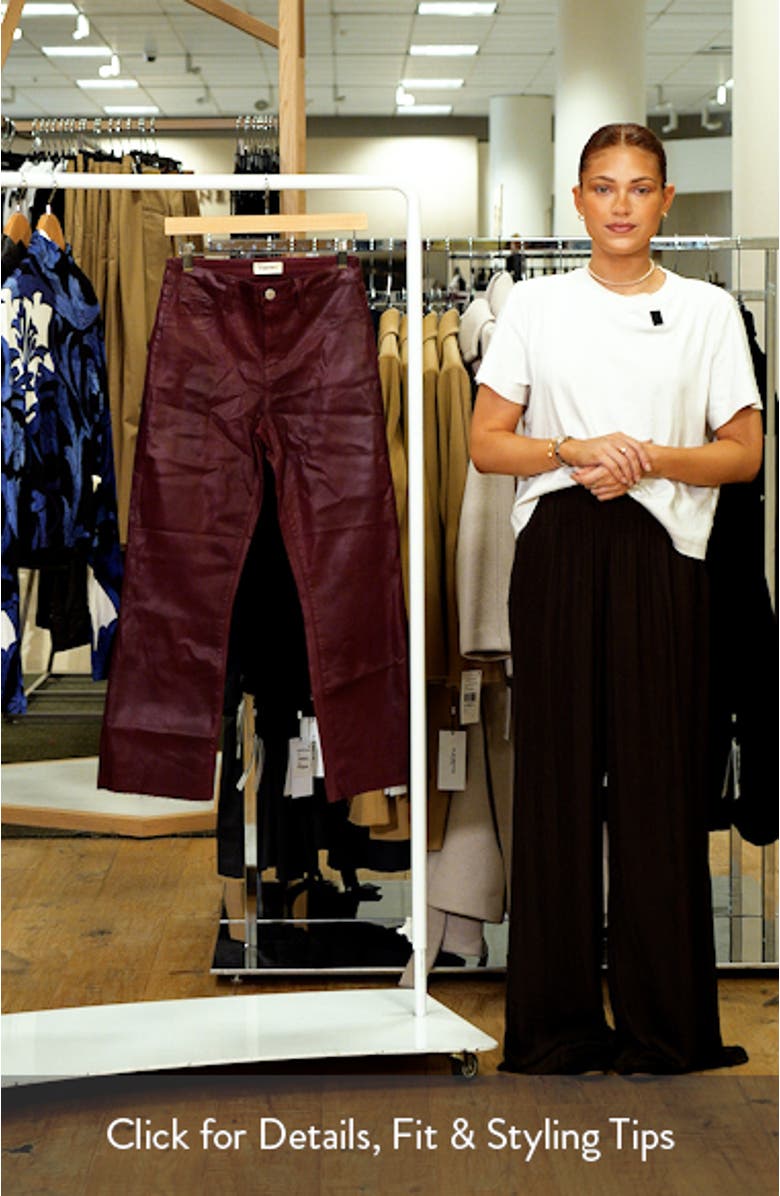 Kendra Coated High Waist Crop Flare Jeans, sales video thumbnail