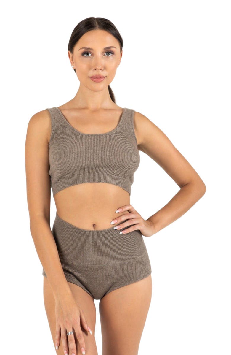 GOBI Mongolian Cashmere Cashmere Underwear, Alternate, color, Taupe