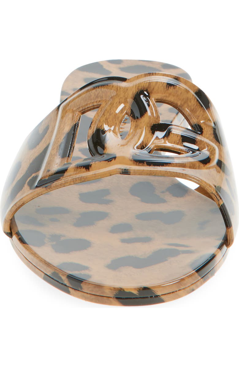 Dolce&Gabbana Bianca Interlock Slide Sandal, Alternate, color, Hy13m Leo New