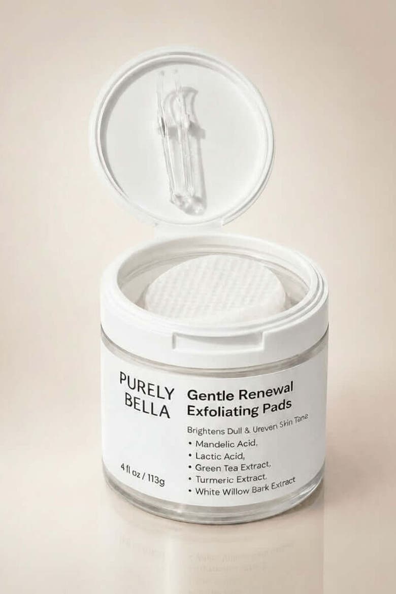 Gentle Renewal Exfoliating Pads, Alternate, color, White