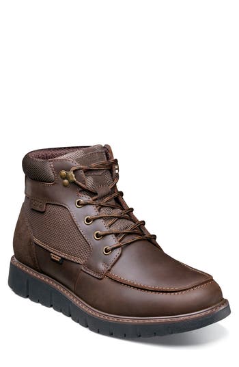 Nunn Bush Karnak Water Resistant Moc Toe Boot In Brown