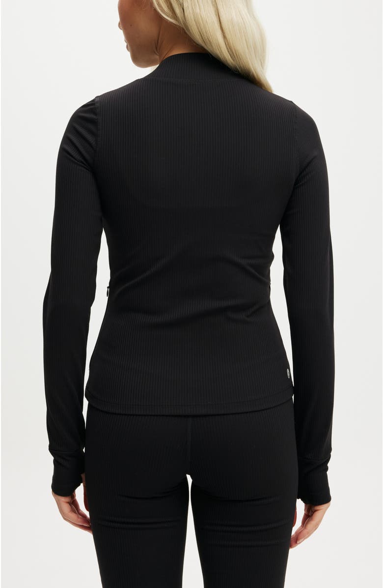 COTTON ON BODY Ultra Soft Rib Zip Through Long Sleeve, Alternate, color, 