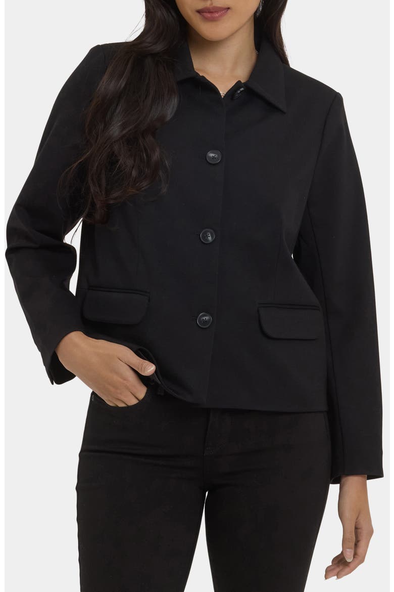 Meredith Ponte Jacket, Main, color, BLACK