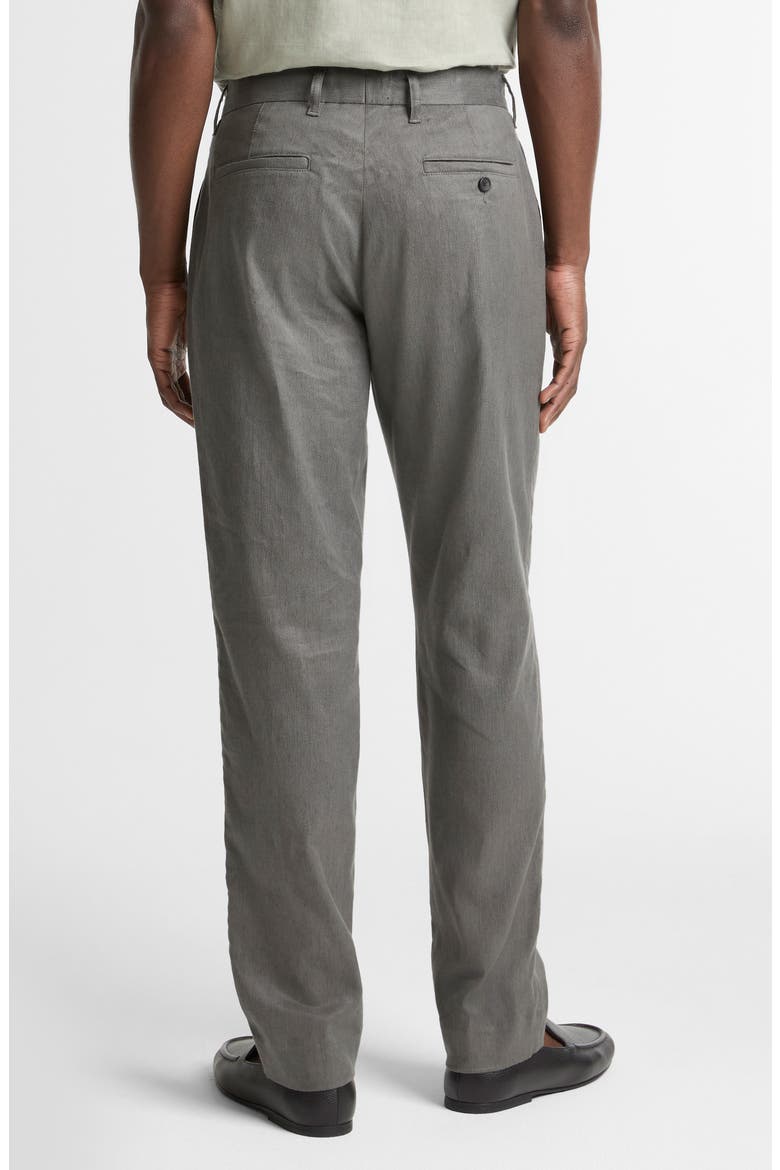 Owen Linen & Cotton Blend Extended Tab Pants, Alternate, color, SLATE