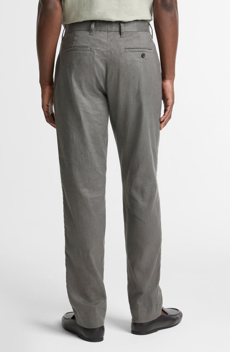 Vince Owen Linen & Cotton Blend Extended Tab Pants, Alternate, color, Slate
