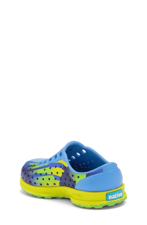 Native Shoes Robbie Floral Water Friendly Perforated Slip-on In Blue
