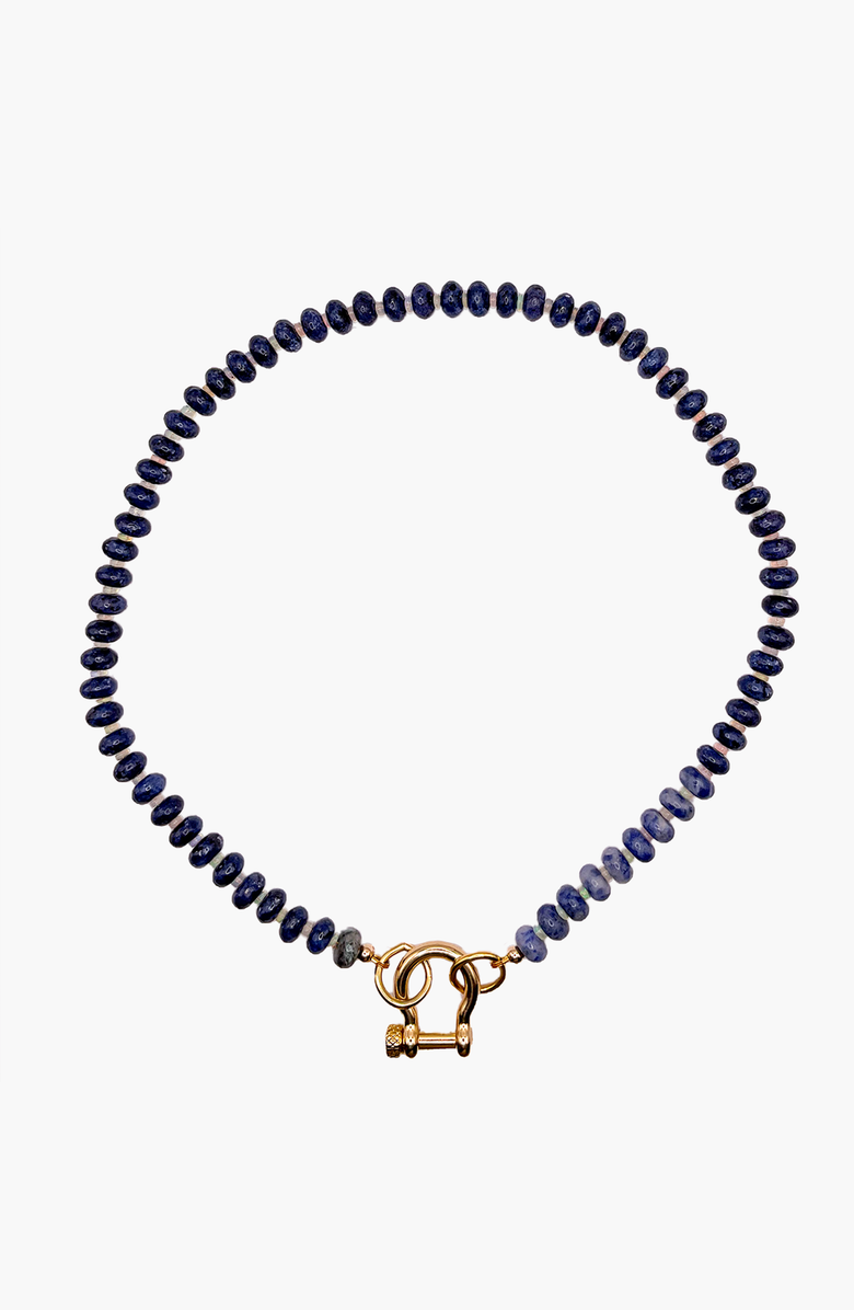 SHOP SPICY DAN Mac Gender Inclusive Sodalite Opal Necklace, Main, color, Blue