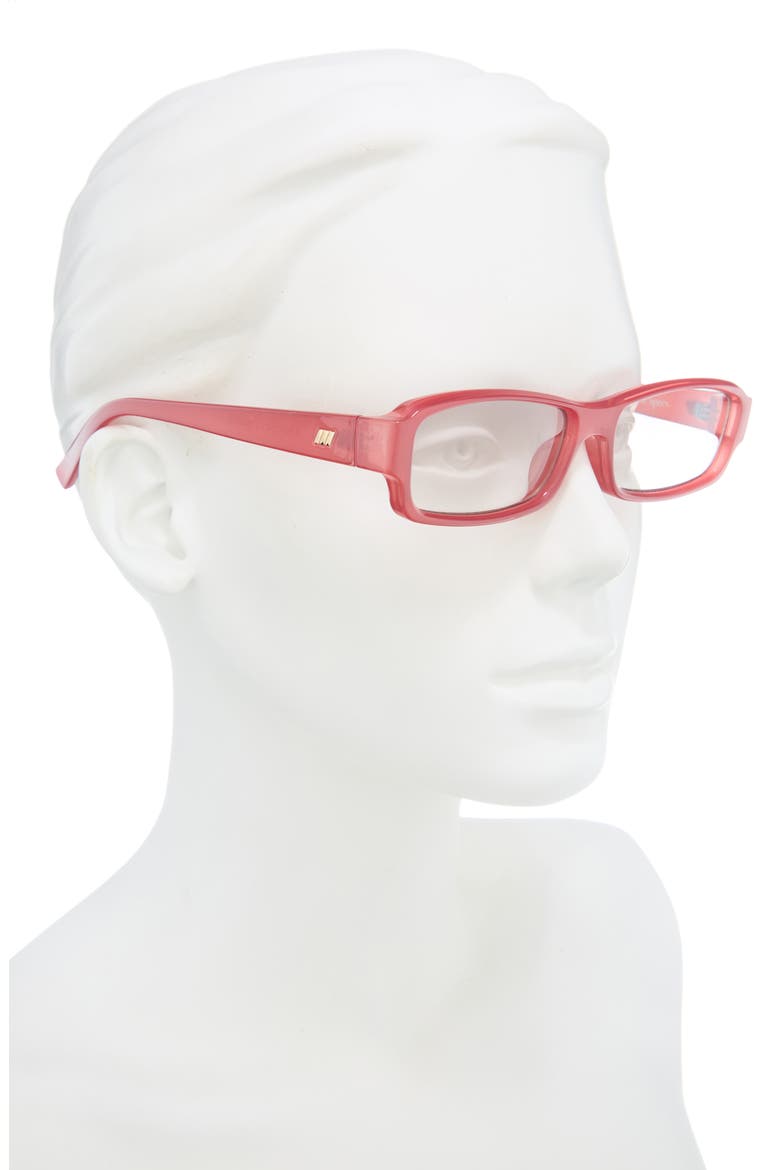 Dial Tone Rectangular Sunglasses, Alternate, color, CRANBERRY / LIGHT SMOKE GRAD