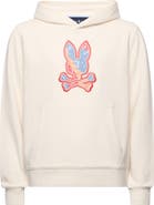 Psycho Bunny Kids' Olivier Pixel Bunny Embroidered Fleece Hoodie