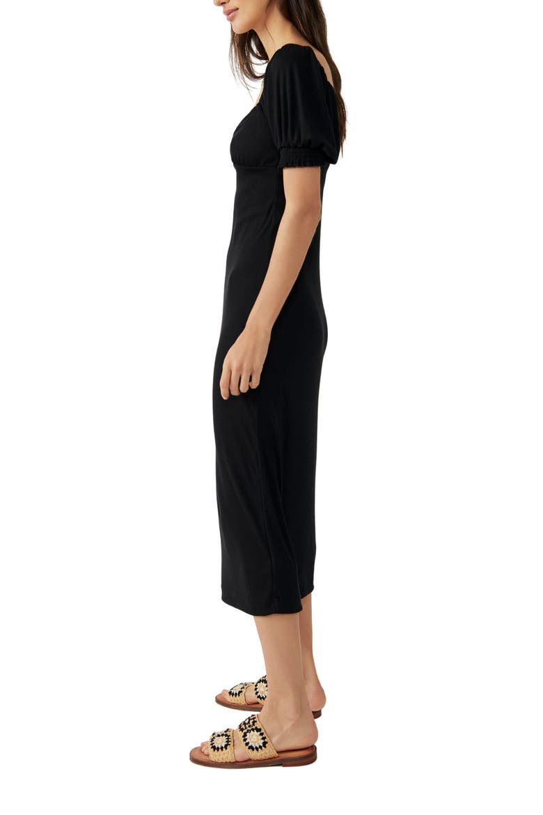 free-est Bel Air Midi Dress, Alternate, color, BLACK