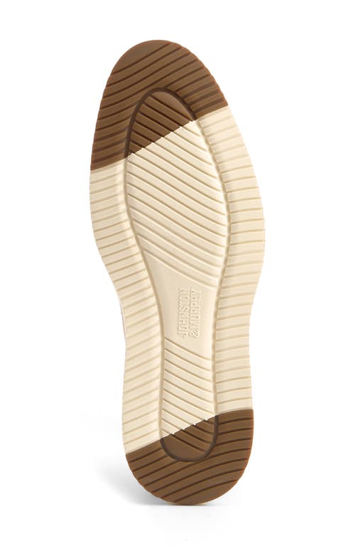 Johnston & Murphy Upton Perforated Plain Toe Derby In Taupe Nubuck