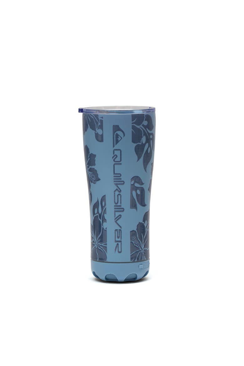 Zuma Double Wall Insulated 20oz. Stainless Steel Tumbler with Built-in Removeable LED Bluetooth Speaker, Main, color, Surfsilk