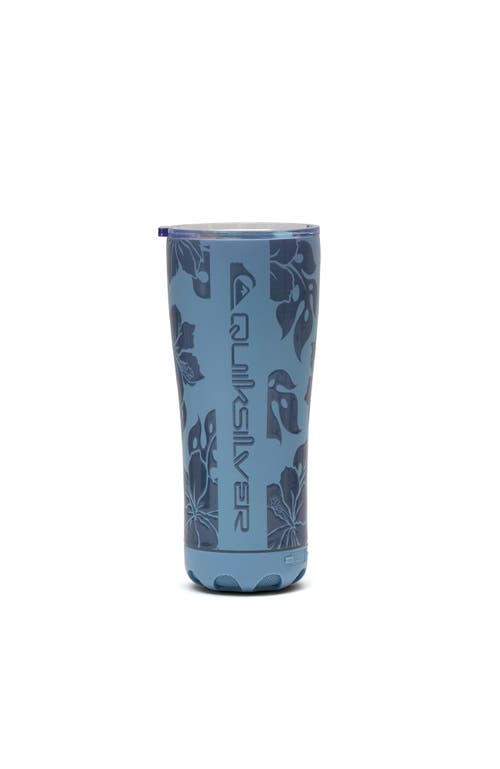 Quiksilver Zuma Double Wall Insulated 20oz. Stainless Steel Tumbler With Built-in Removeable Led Blu In Blue