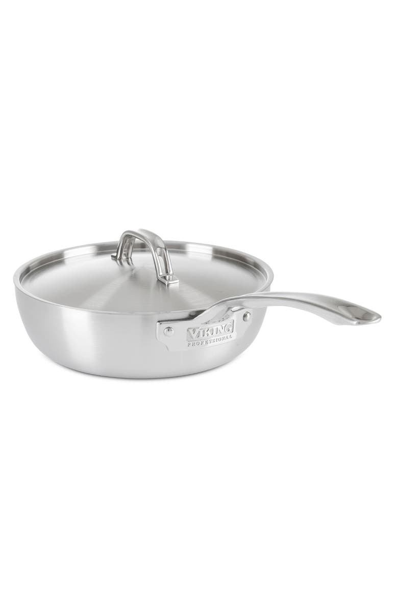 Viking Professional 3-Quart Stainless Steel Saucier with Lid, Alternate, color,