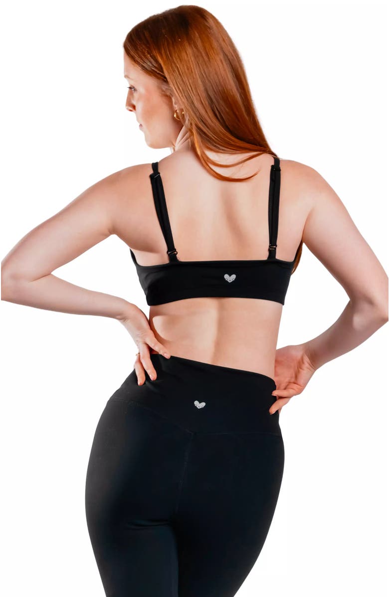 Cheeky Cherry Leakproof Scoop Bralette, Alternate, color, Onyx