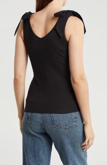 Bow Tie Shoulder Tank Top