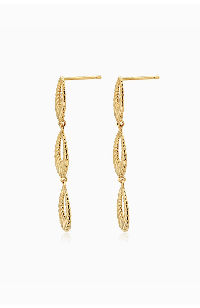 Oradina 14K Gold Serenity Drop Earrings, Alternate, color, 