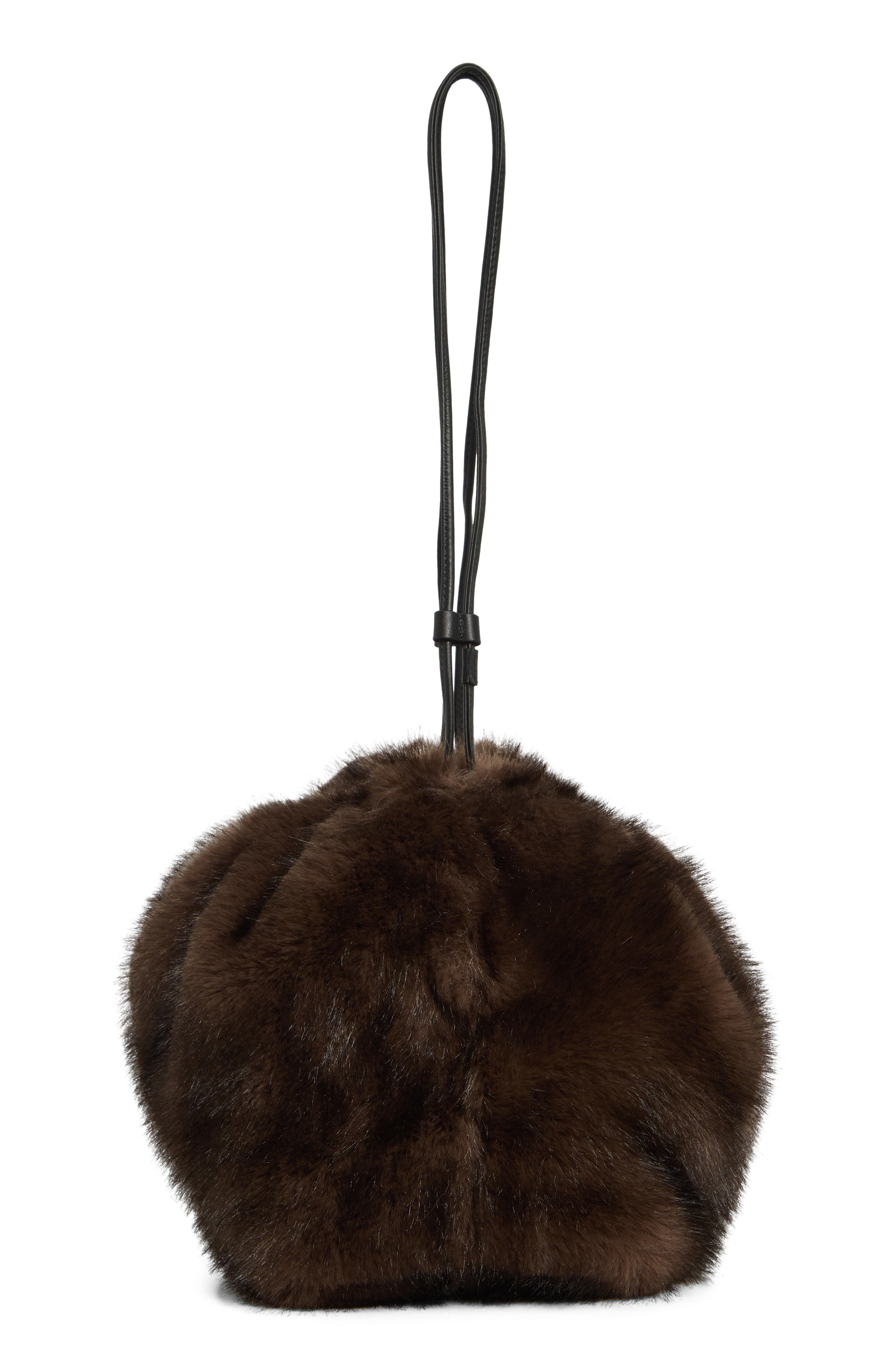 Arlo Faux Fur Shoulder Bag, Alternate, color, MINK