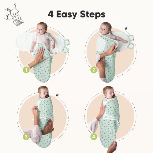 Keababies 3-pack Soothe Swaddle Wraps In Beach Day
