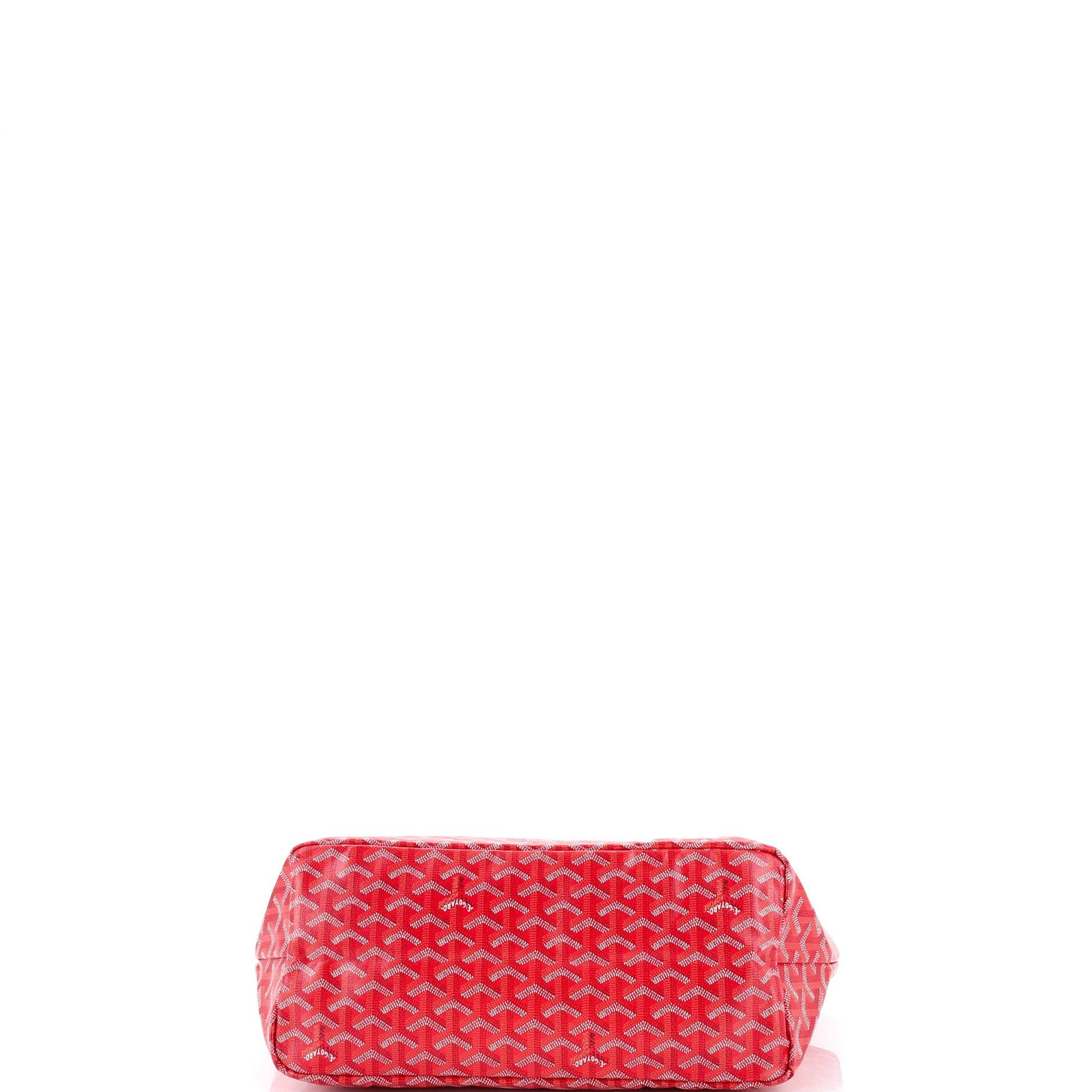 Pre-Owned Goyard Saint Louis Reversible Tote Coated Canvas and Printed Canvas PM, Alternate, color, Red